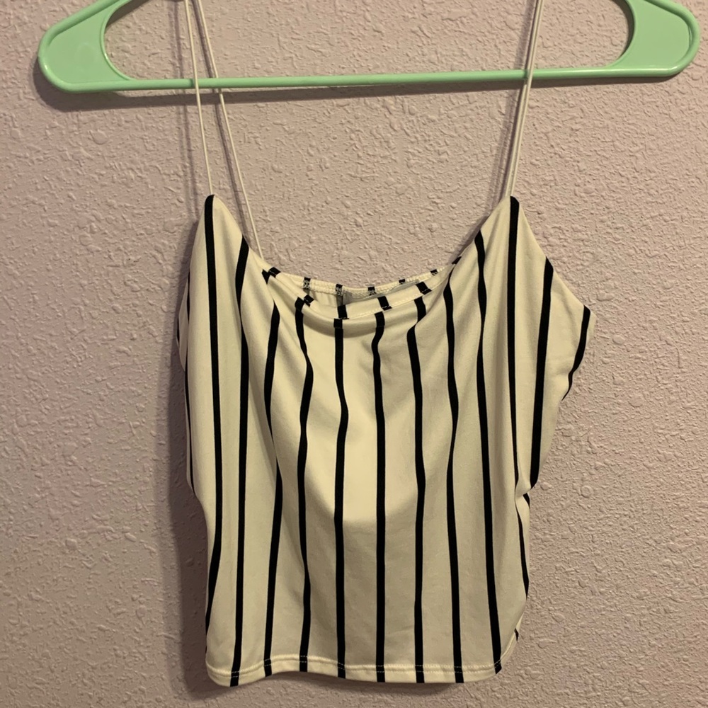 Striped crop top